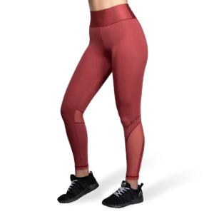 Kaycee Tights - Burgundy Red