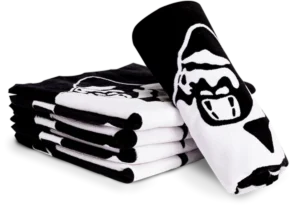 Gorilla Classic Gym Towel - Sort/Hvit