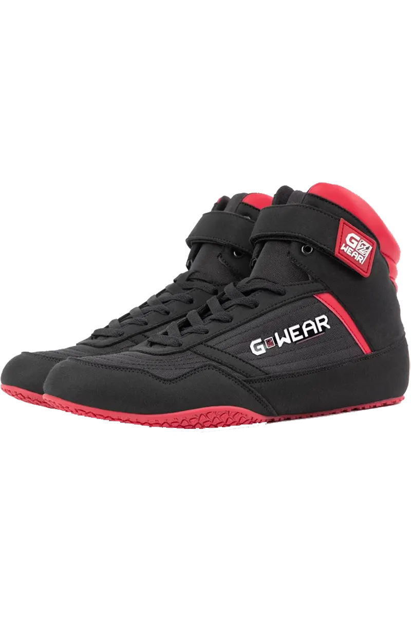 Gwear Classic High Tops - Black/Red 45 Sko