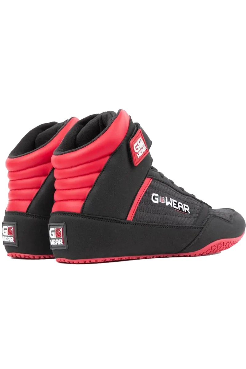 Gwear Classic High Tops - Black/Red 45 Sko