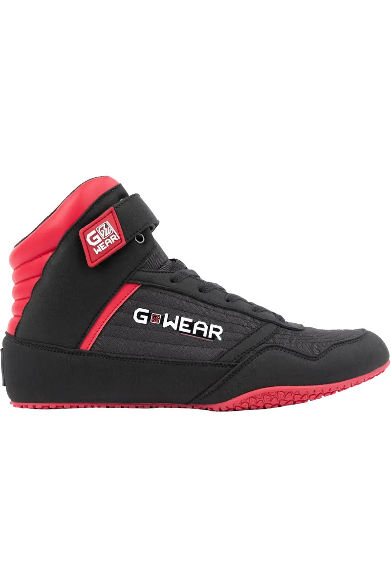 Gwear Classic High Tops - Black/Red 45 Sko