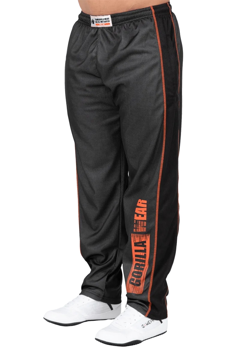 Wallace Mesh Pants - Gray/Orange S/M Treningsbukser
