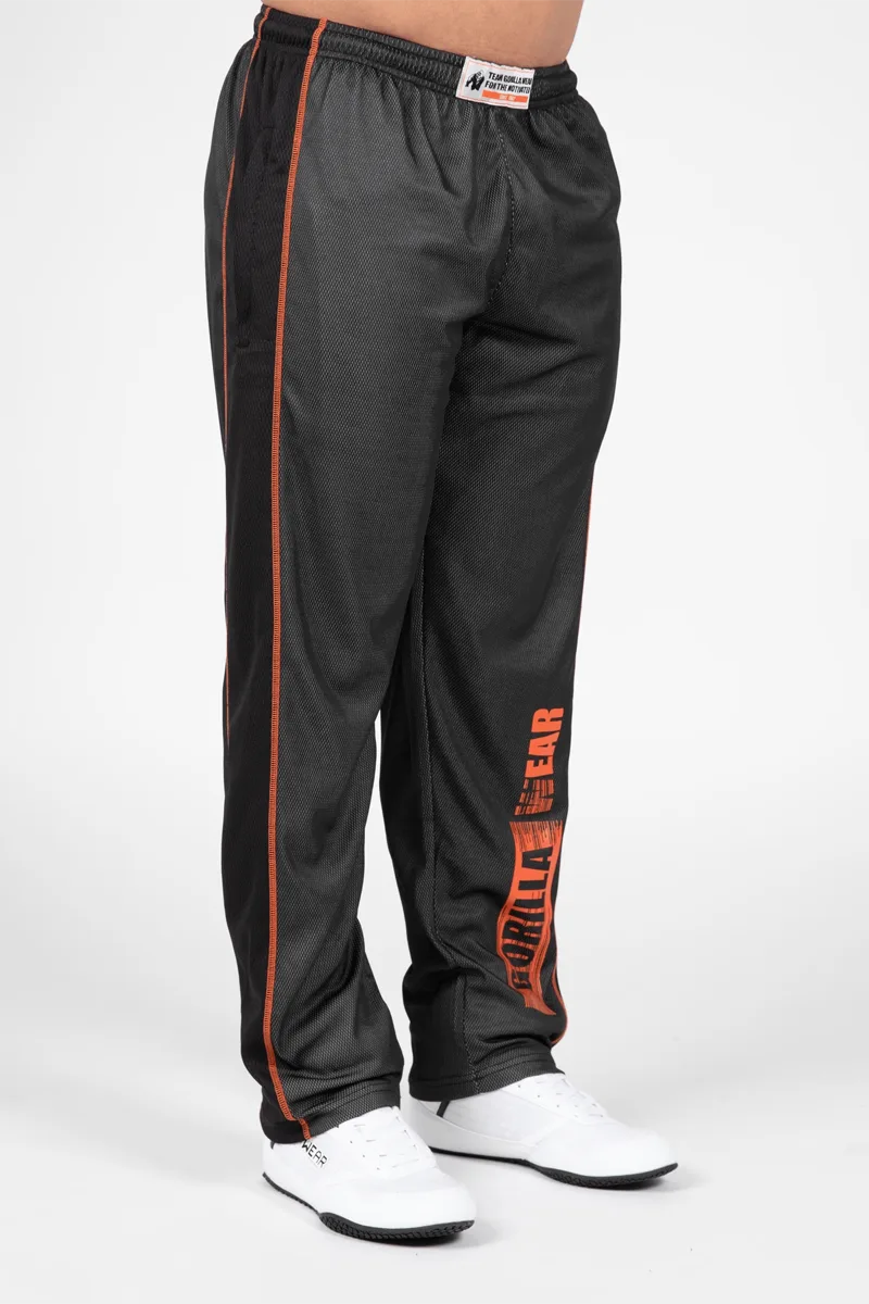 Wallace Mesh Pants - Gray/Orange S/M Treningsbukser