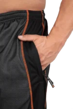 Wallace Mesh Pants - Gray/Orange S/M Treningsbukser