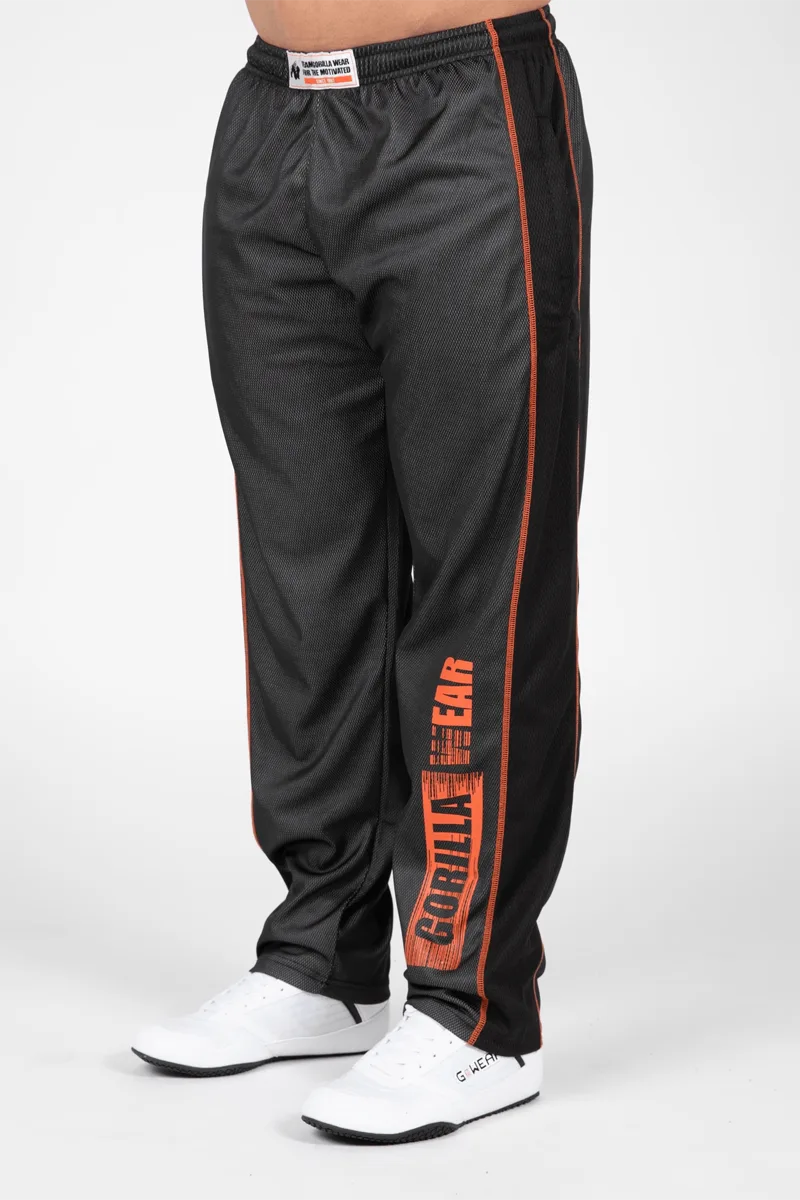 Wallace Mesh Pants - Gray/Orange S/M Treningsbukser
