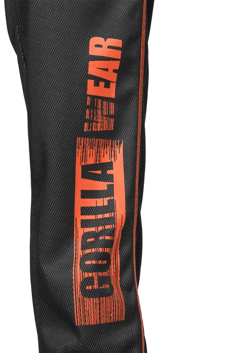 Wallace Mesh Pants - Gray/Orange S/M Treningsbukser