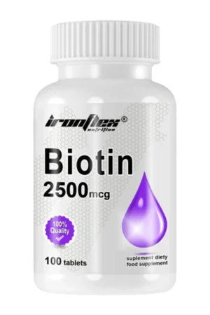 IronFlex Biotin 2500mcg - 100 tabs