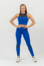 Fit Activewear Padded Sports Bra Blå - S Sports-BH