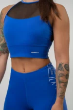 Fit Activewear Padded Sports Bra Blå - S Sports-BH