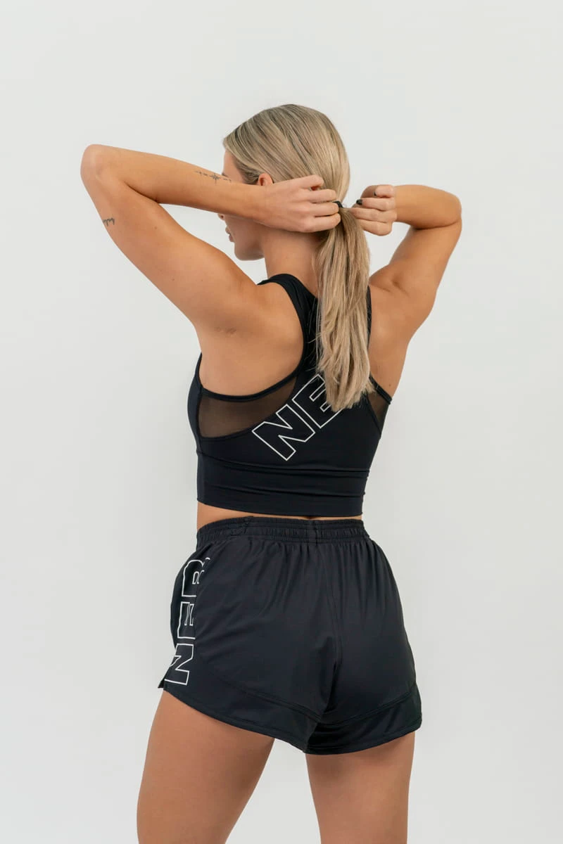 Fit Activewear Padded Sports Bra Blå - S Sports-BH