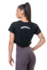 Nebbia Loose Fit & Sporty Crop Top S Topper