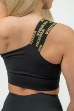 Nebbia Women's High Support Spors Bra Intense Asymmetric Gold M Sports-BH