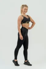 Nebbia Women's Padded Sports Bra Intense Iconic Gold S Sports-BH