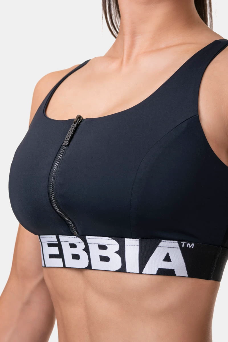Smart Zip Front Sports Bra Sort - XS Topper