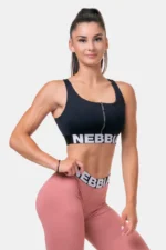Smart Zip Front Sports Bra Sort - XS Topper