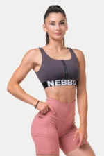 Smart Zip Front Sports Bra Sort - XS Topper