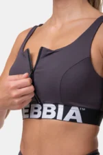 Smart Zip Front Sports Bra Sort - XS Topper