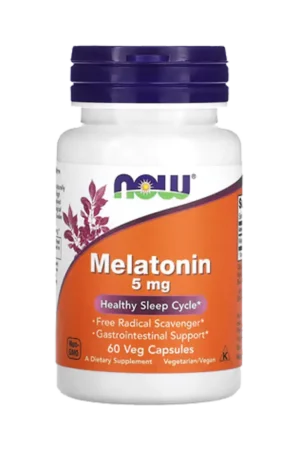 NOW Foods Melatonin 5mg - 60 kapsler