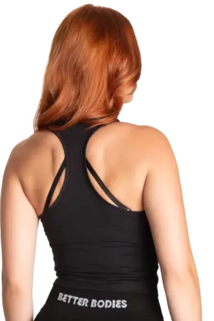 Better Bodies Crop T-Back - Black/White S Topper