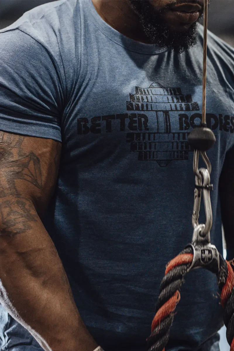 Better Bodies Recruit Tee – Sky Blue Melange L Better Bodies Recruit Tee - Sky Blue Melange L T-skjorter