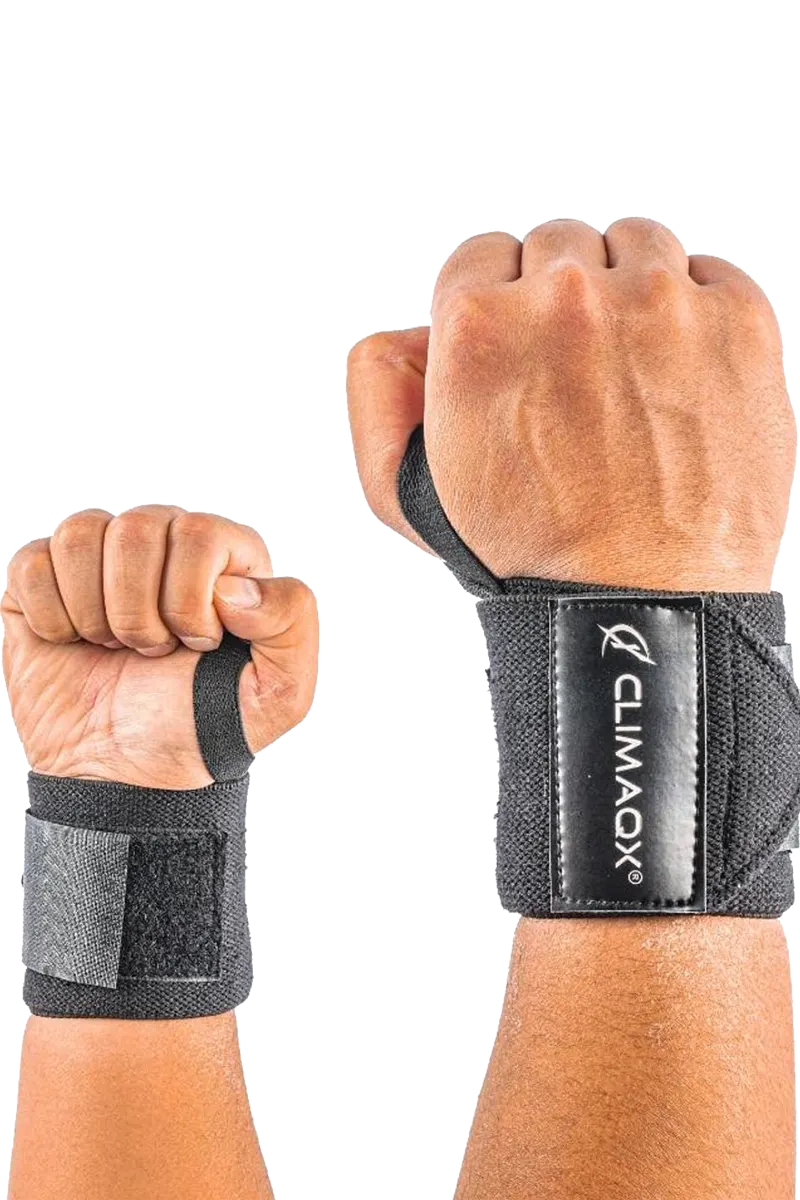 Climaqx Wristwraps – Black Climaqx Wristwraps - Black Grep / Støtte