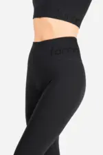 Famme Rib Leggings Grå - S Tights / Leggings