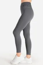 Famme Rib Leggings Grå - S Tights / Leggings