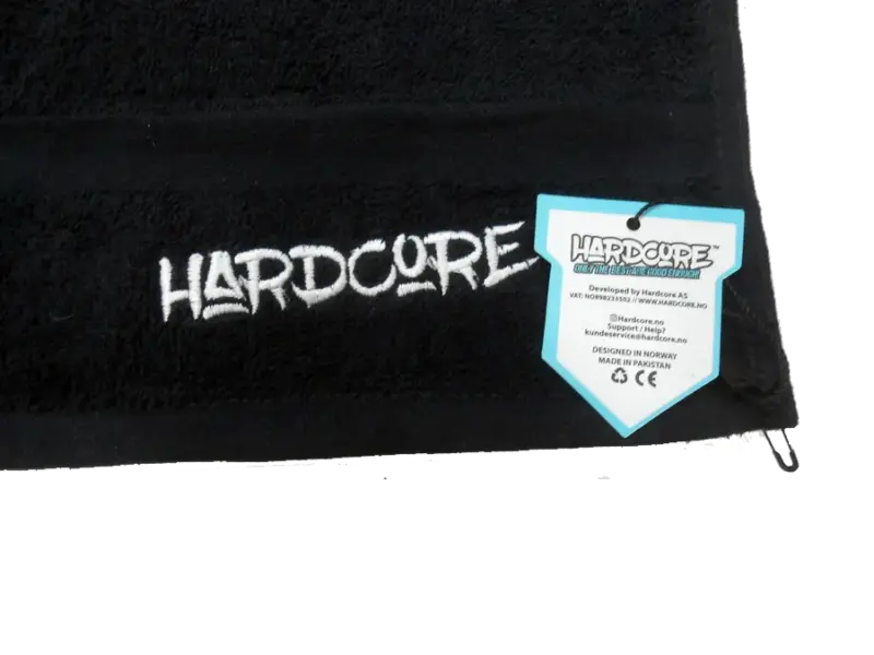 Hardcore Treningshåndkle - Sort  Håndklær
