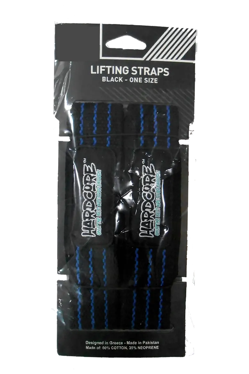 Hardcore Lifting Straps Black / Blue Grep / Støtte