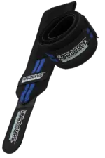 Hardcore Wrist Wraps Black / Blue Grep / Støtte