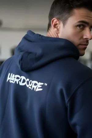 Hardcore Premium Hoodie - Navy S Hoodies / Hettegensere