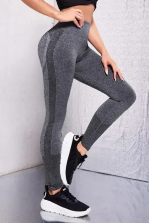 Sporty Seamless Comfort Tights Grey - L Tights / Leggings