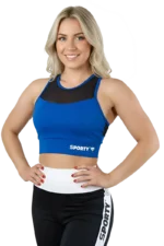 Signature Collection Mesh Sports-Top Blå - L Topper