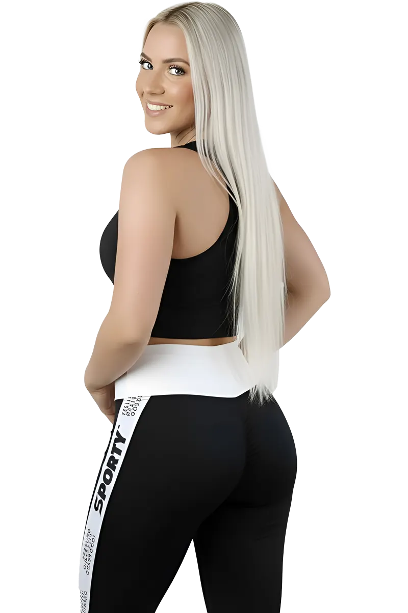Sporty Signature Collection Tights Sort – L Sporty Signature Collection Tights Sort - L Tights / Leggings